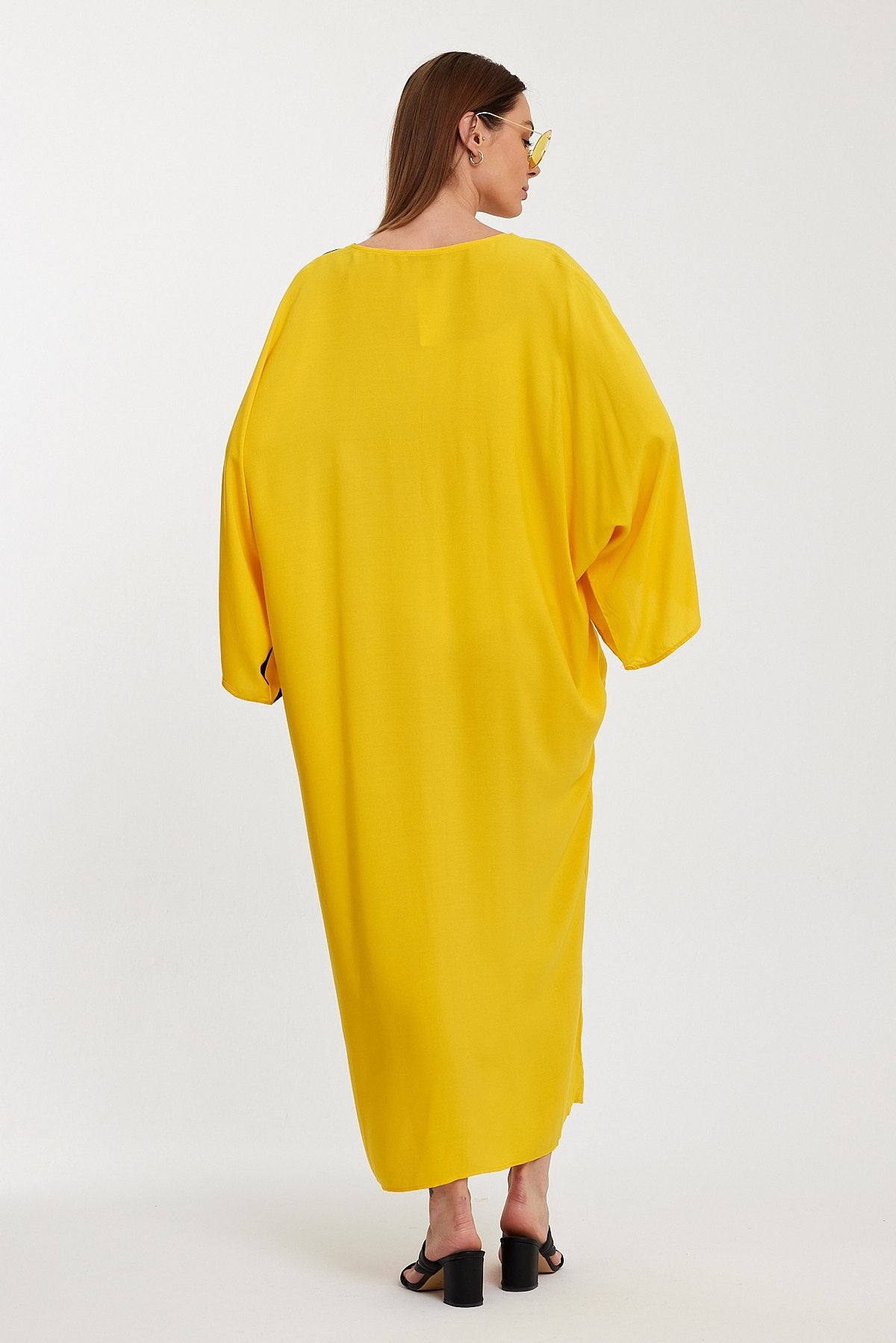Robe Oversize Jaune Graphique