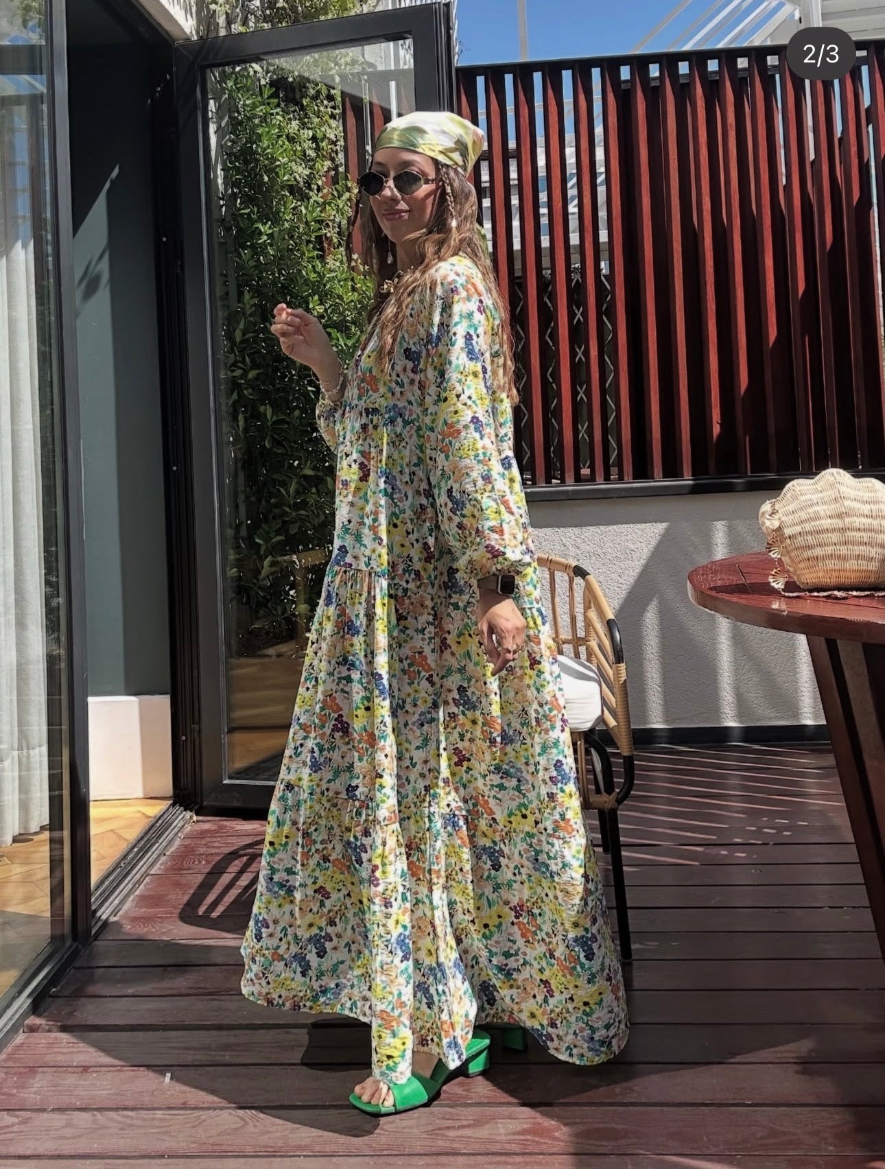 Robe Longue Bohème Fleurie Multicolore – Collection Garden