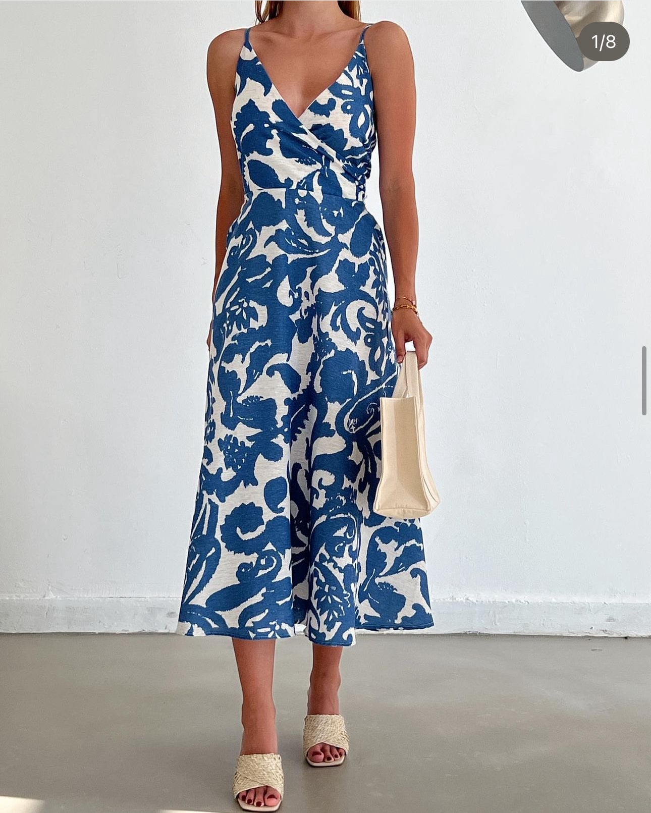 Robe longue sans manche à motifs