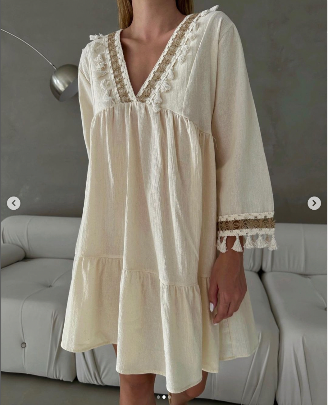 Robe mi longue demi manche