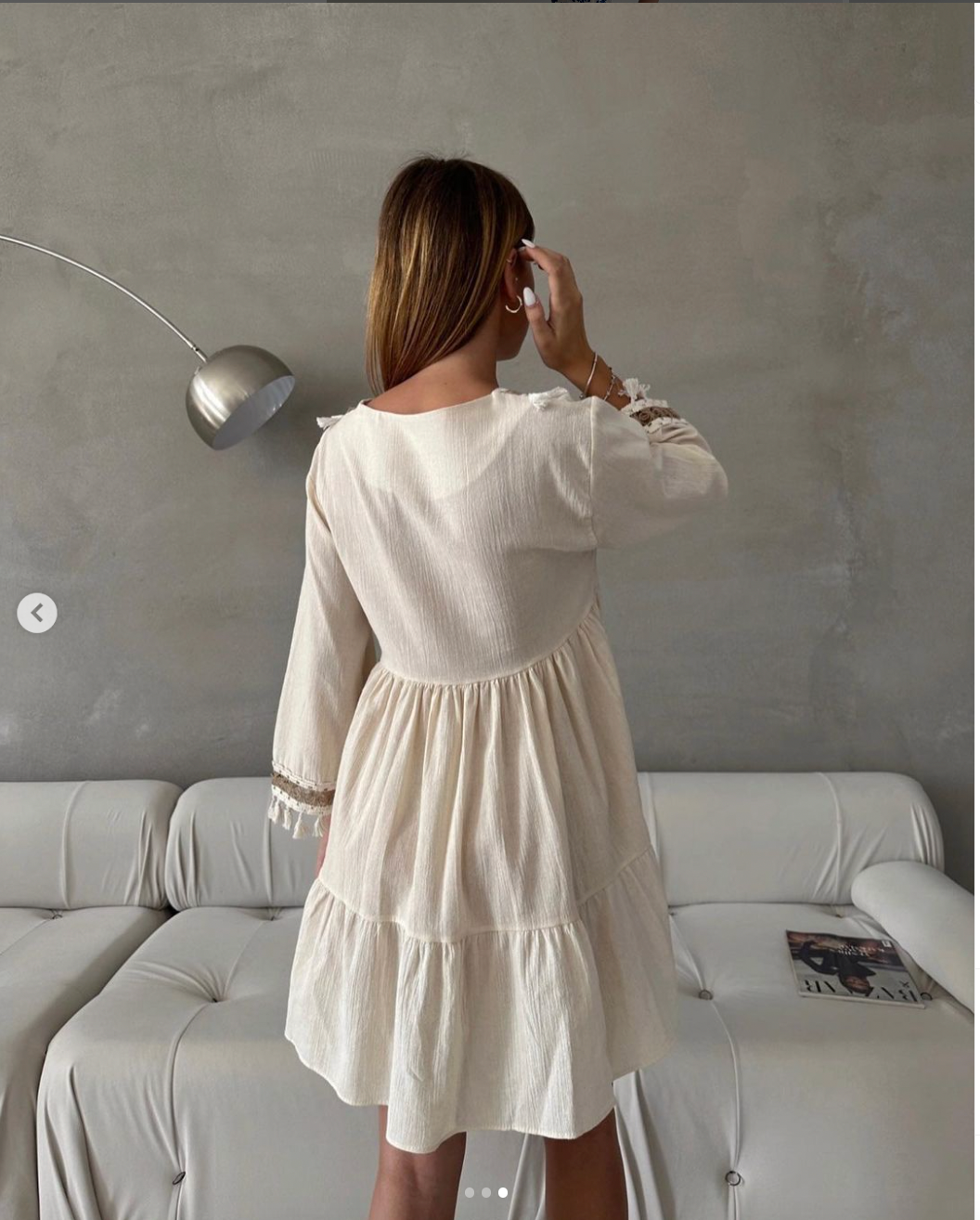 Robe mi longue demi manche