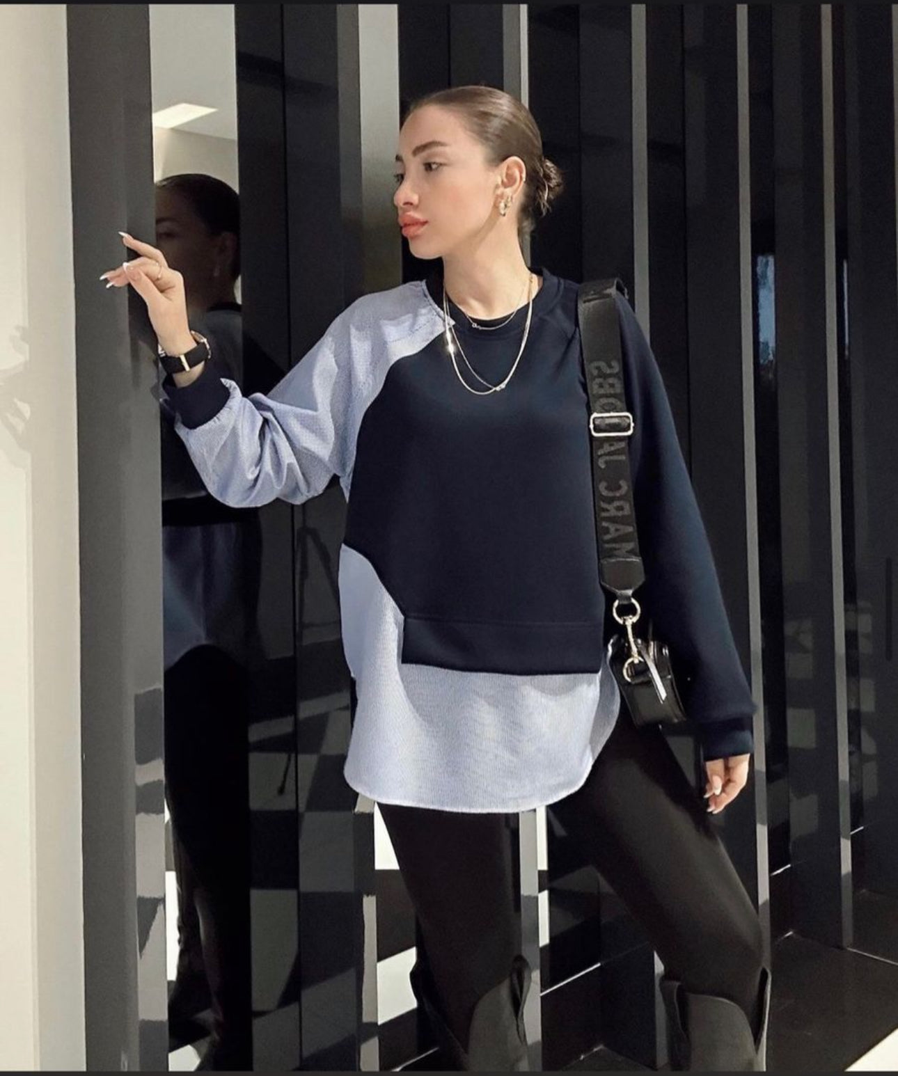 Sweat design bicolore