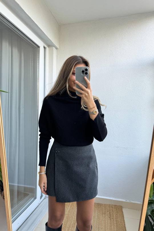 Pull en cotton noir