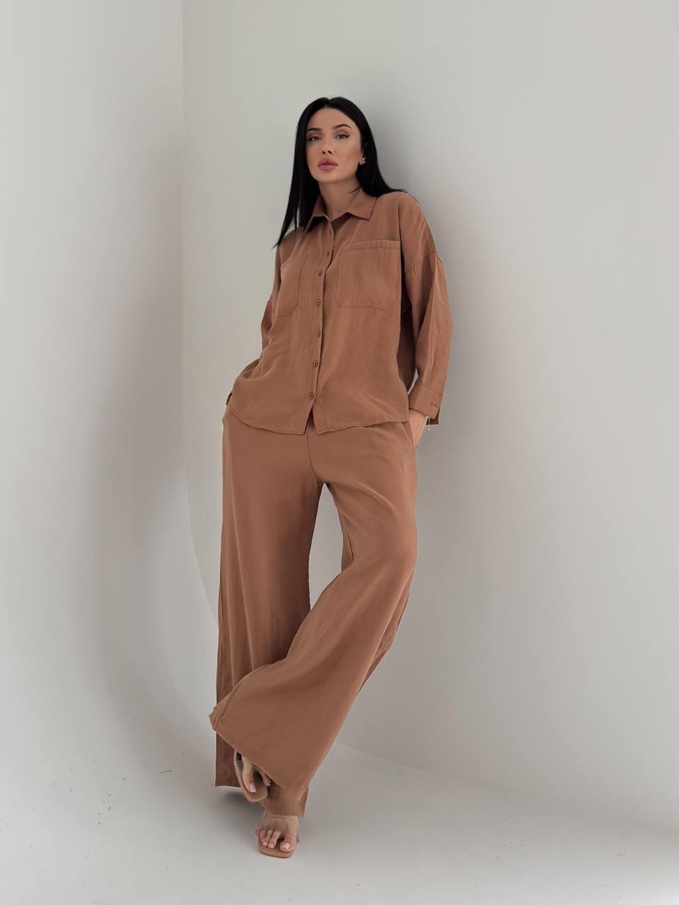 Ensemble décontractée Chemise et Pantalon Large