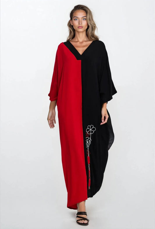Robe Évasion Noir et Rouge