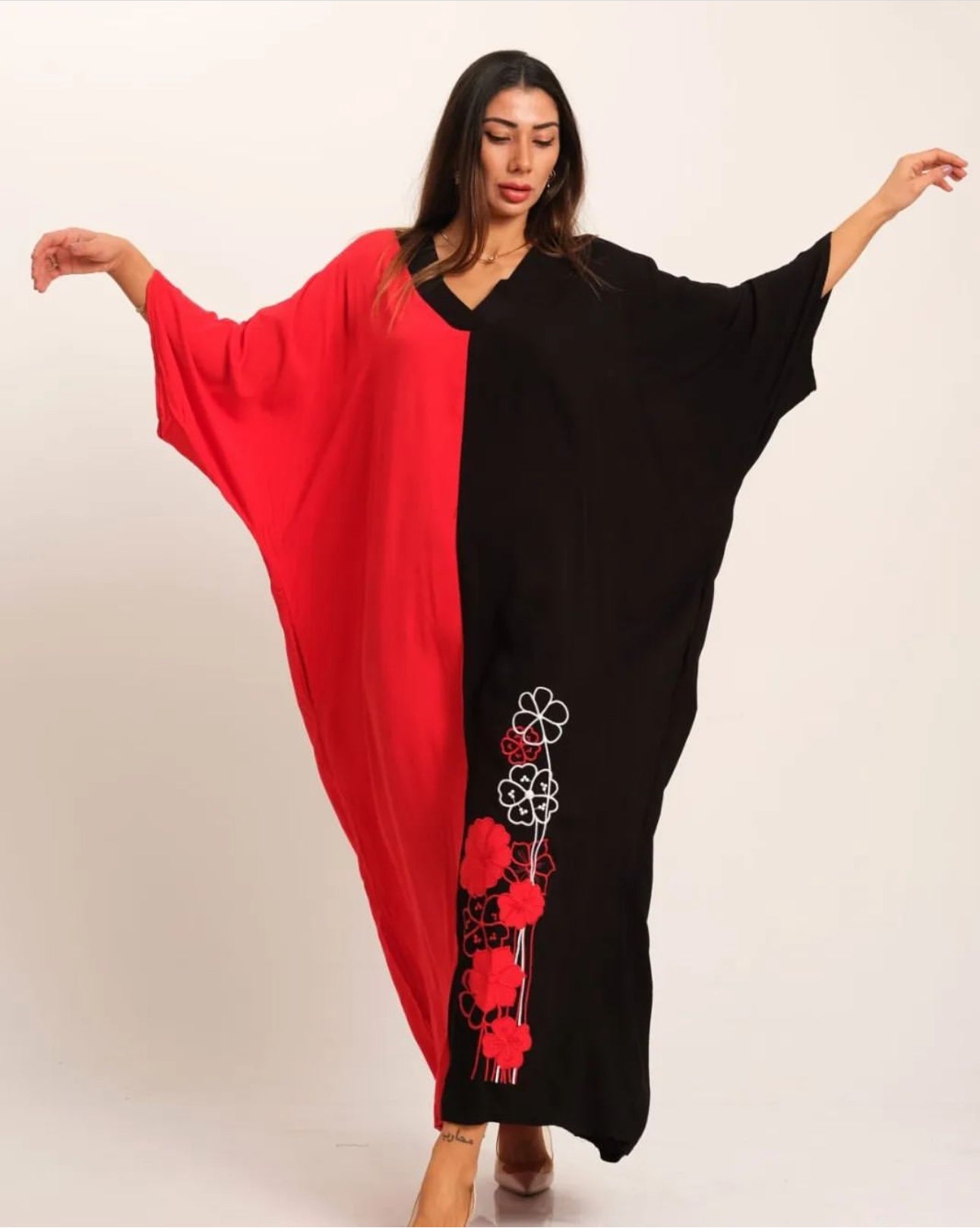 Robe Évasion Noir et Rouge