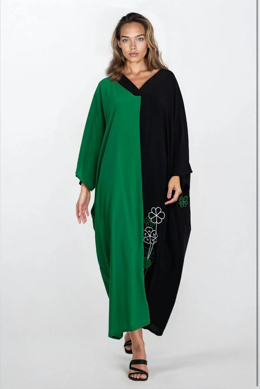 Robe Évasion Noir et Vert