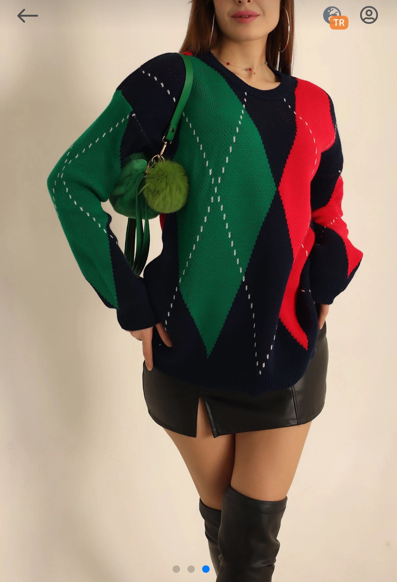 Pull en maille jacquard