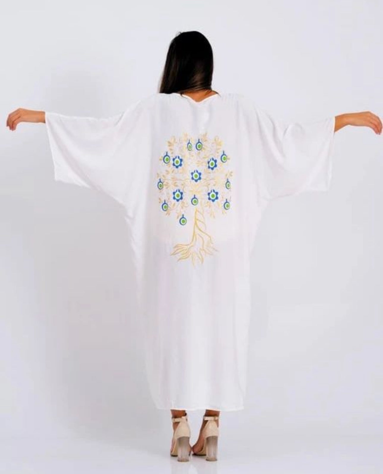 Robe blanche fashion oversize