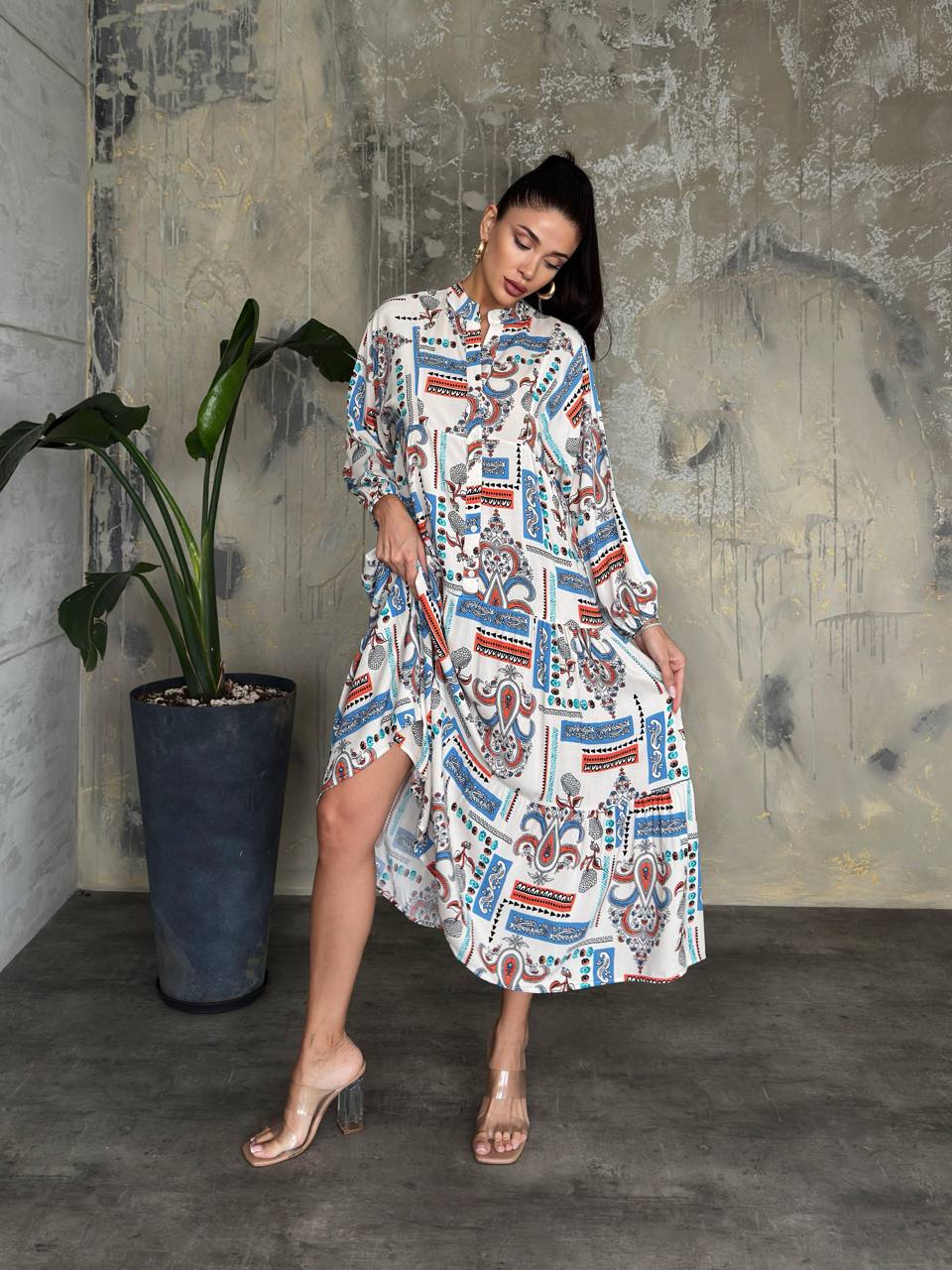 Robe Longue à motifs imprimés