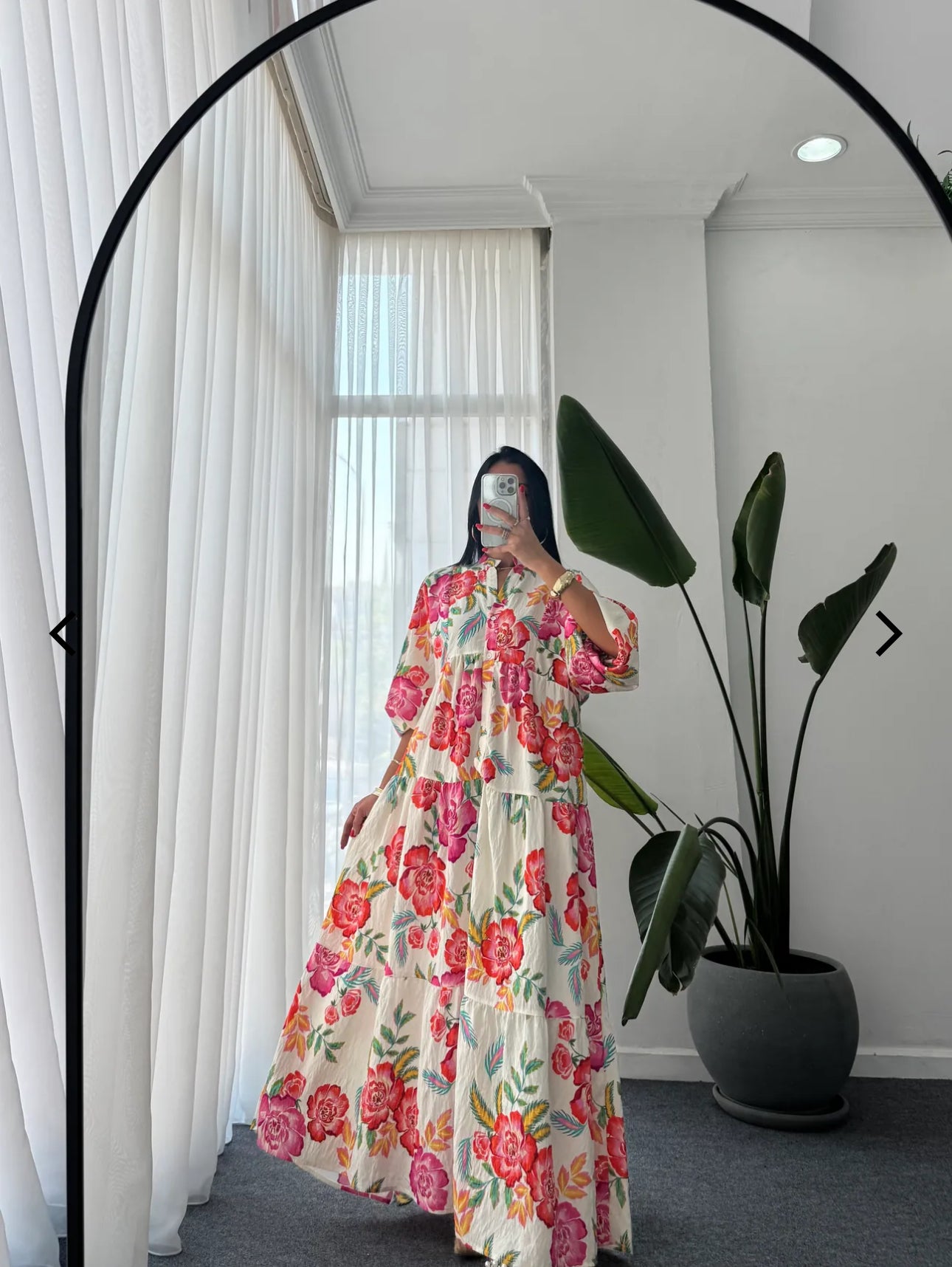 Robe Longue à motifs imprimés fleuri