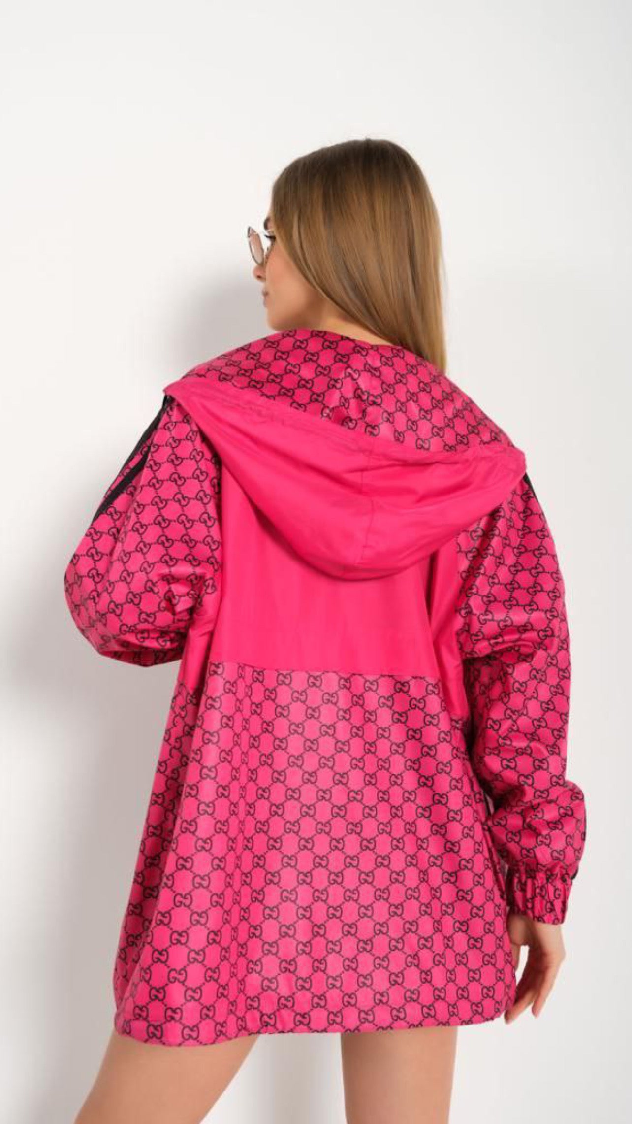 Veste imperméable fuchsia