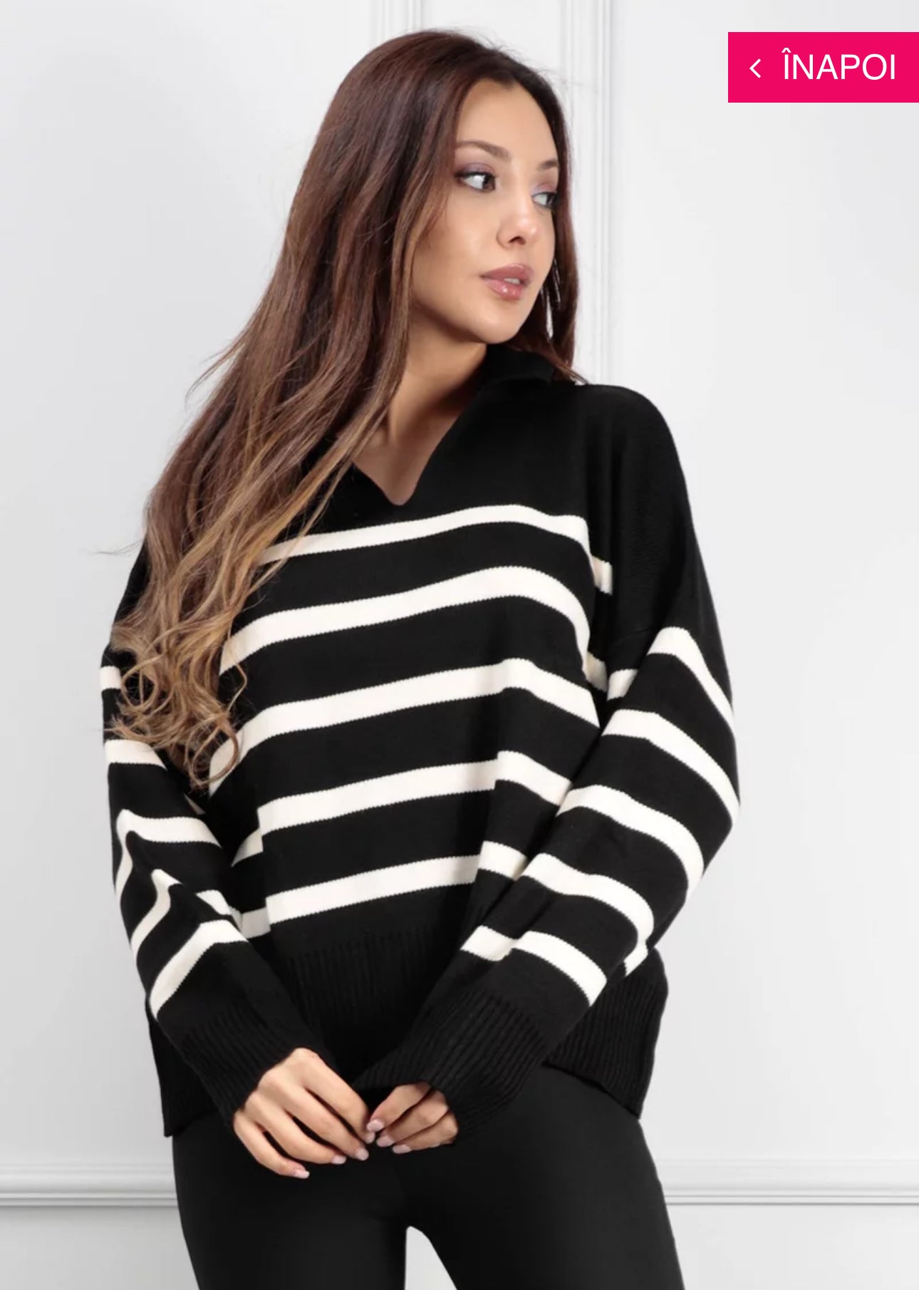 Pull en maill à rayures