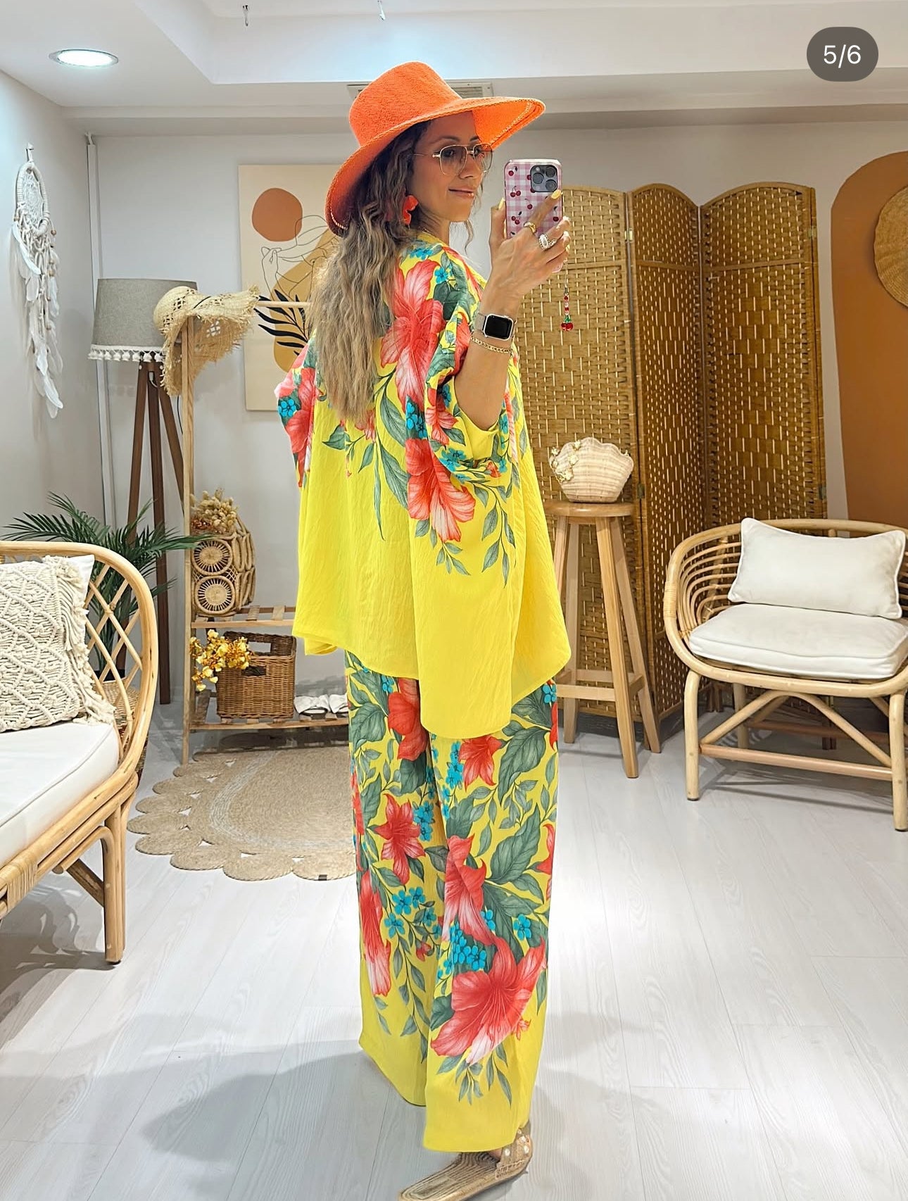 Ensemble “Tropic Vibes” – Chemise & pantalon fleuris