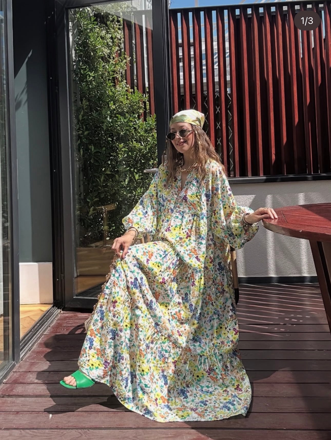 Robe Longue Bohème Fleurie Multicolore – Collection Garden