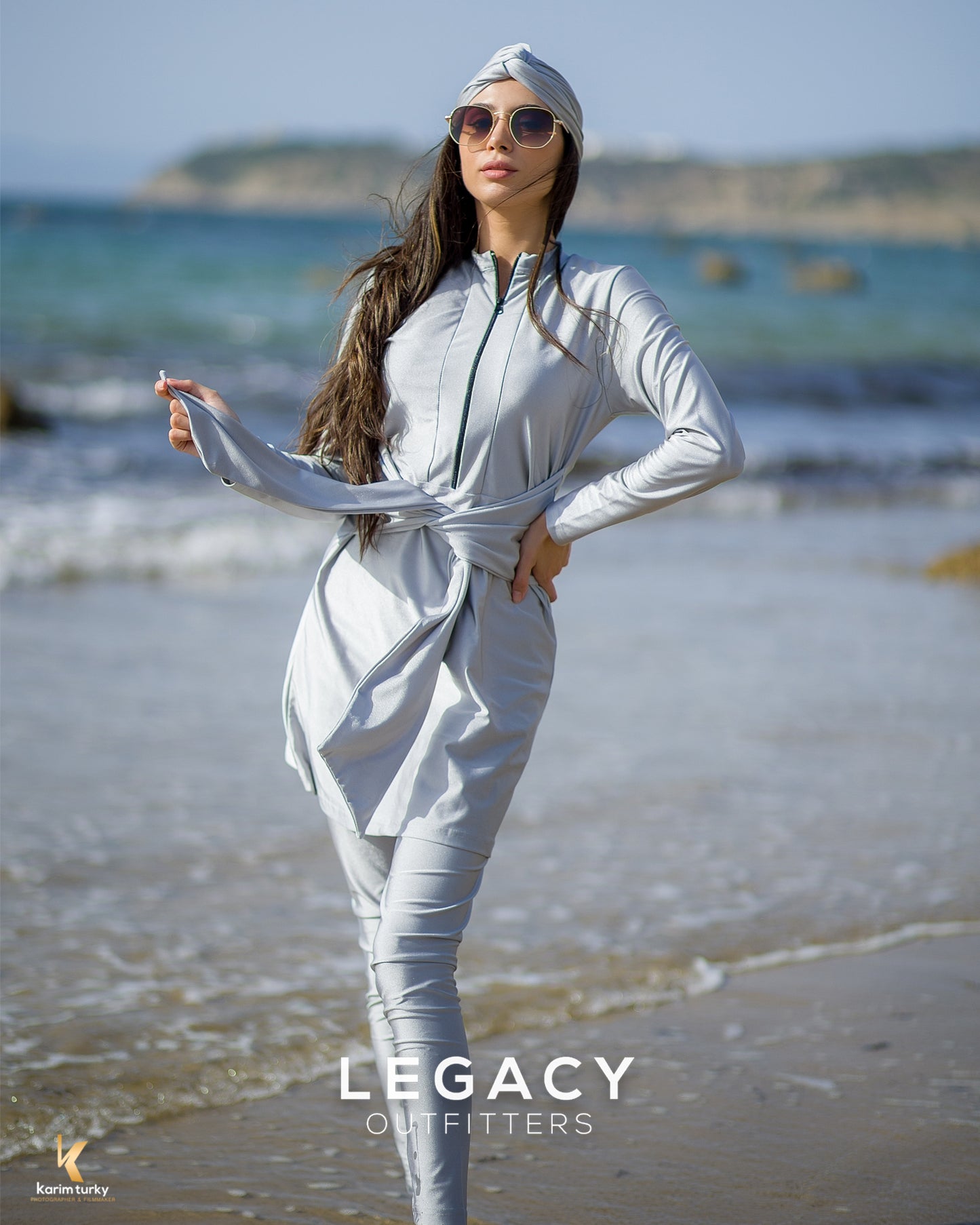 Burkini argenté