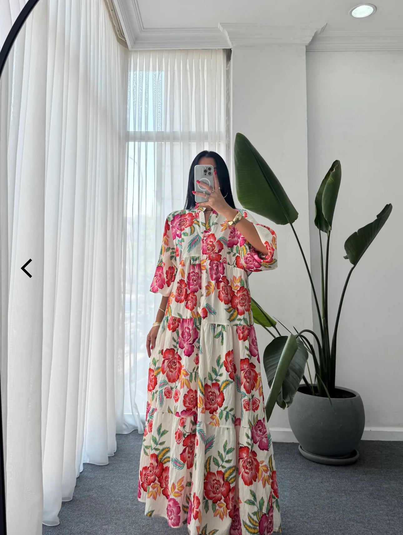 Robe Longue à motifs imprimés fleuri