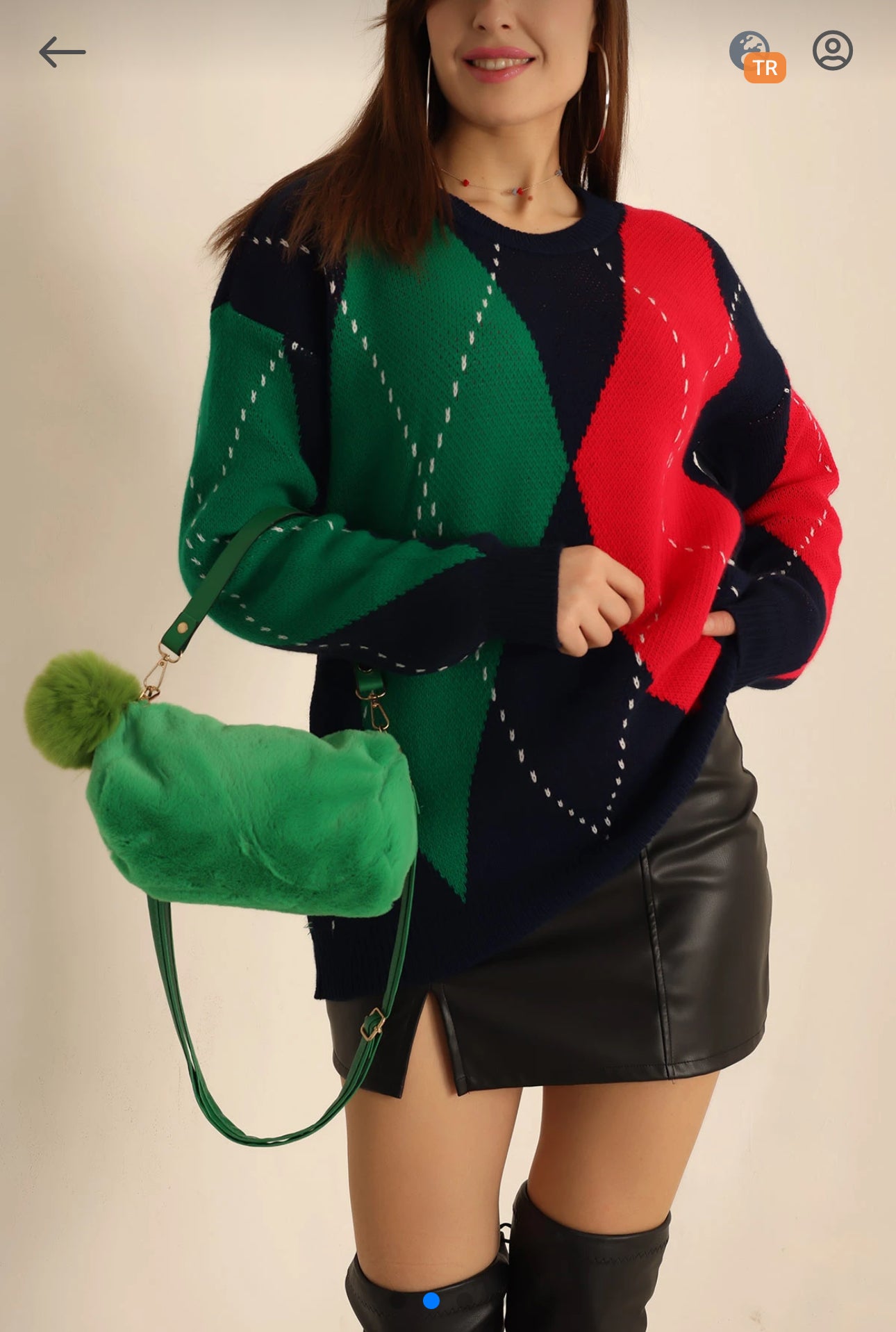 Pull en maille jacquard