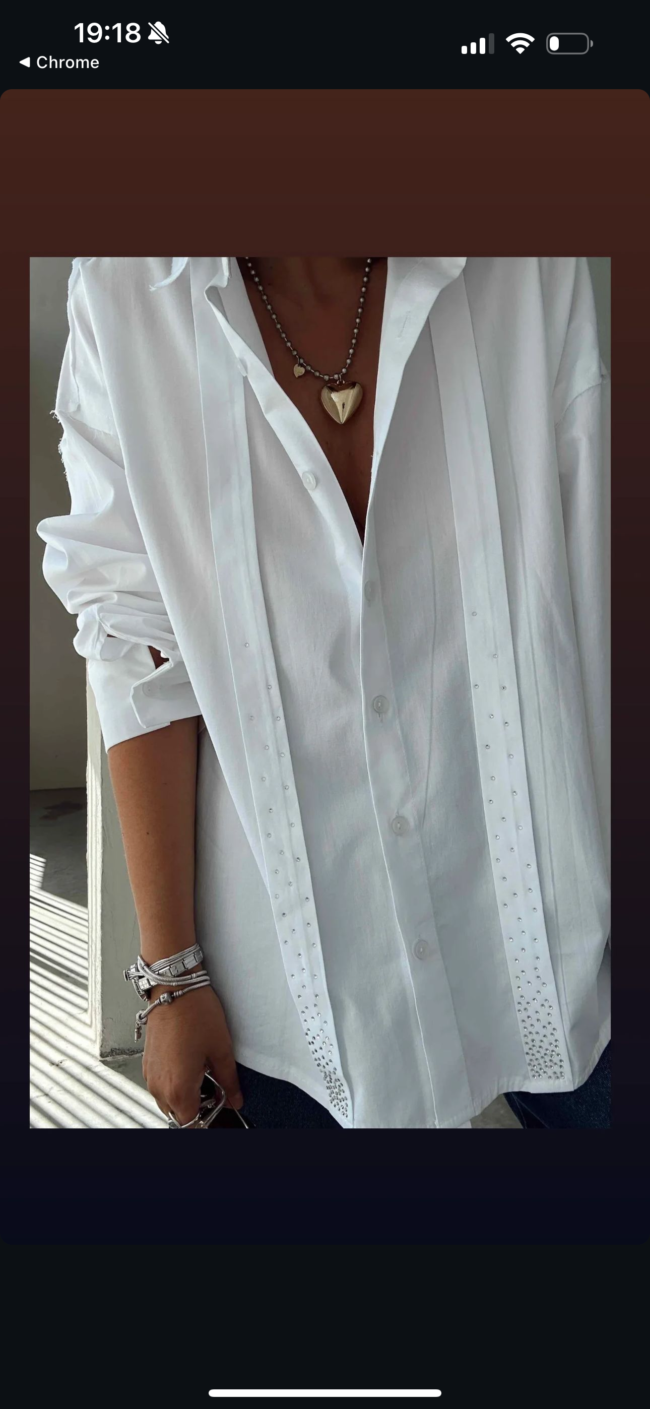 Chemise blanche avec bande