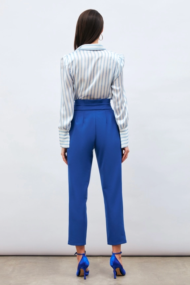 Pantalon Bleu avec ceinture