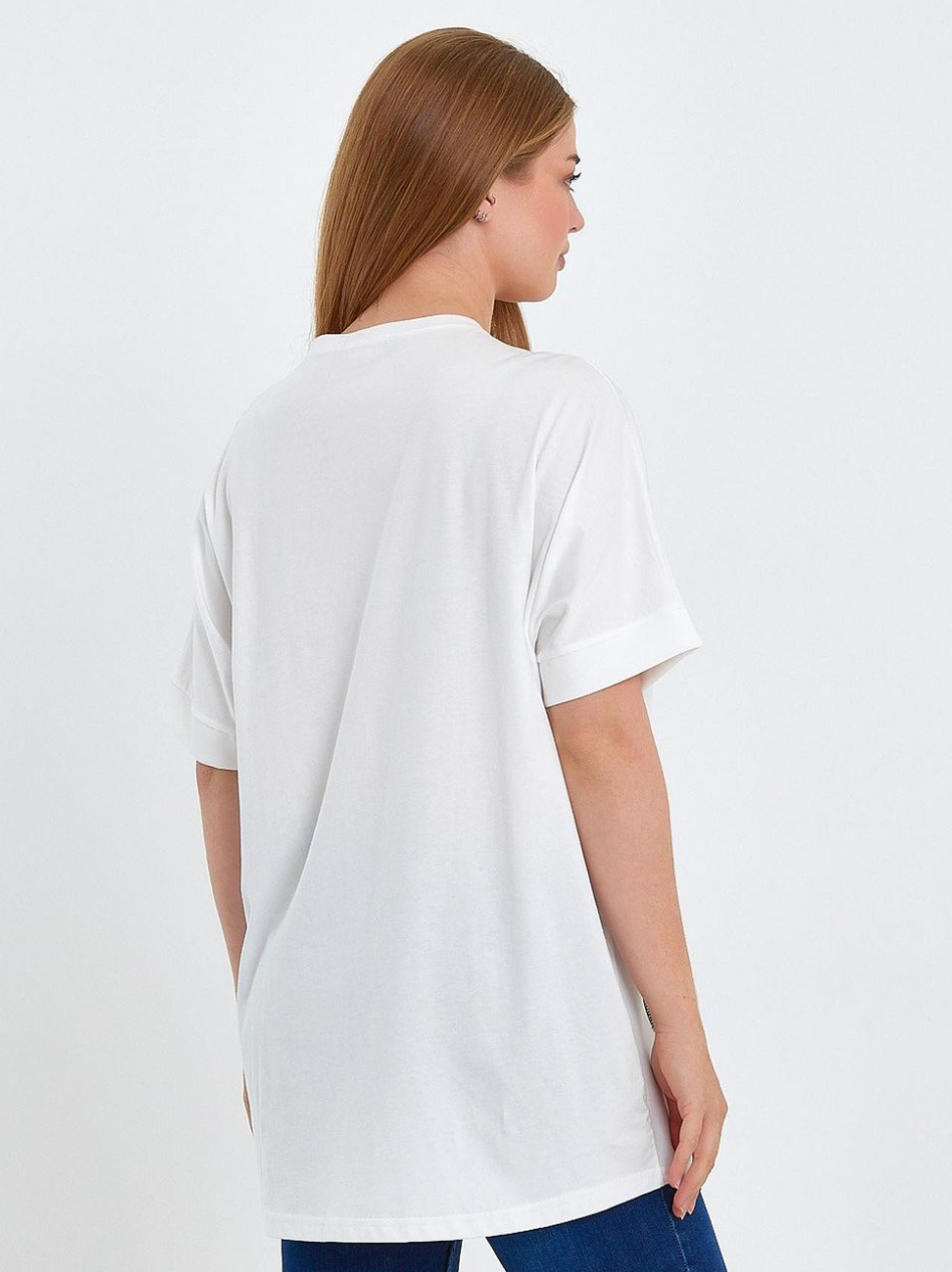 T-shirt Blanc imprimé