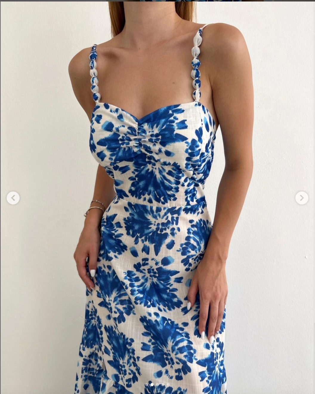 Robe longue sans manche à motifs