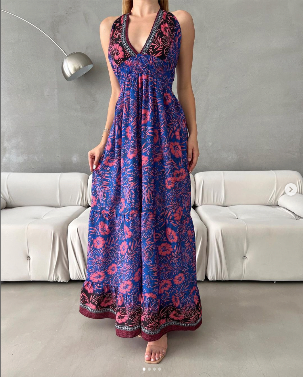 Robe longue sans manche