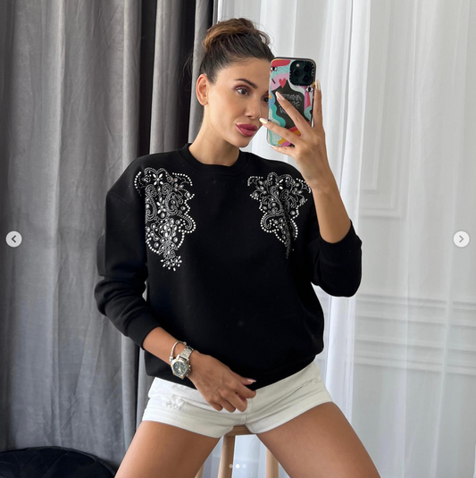 Sweat avec Strass