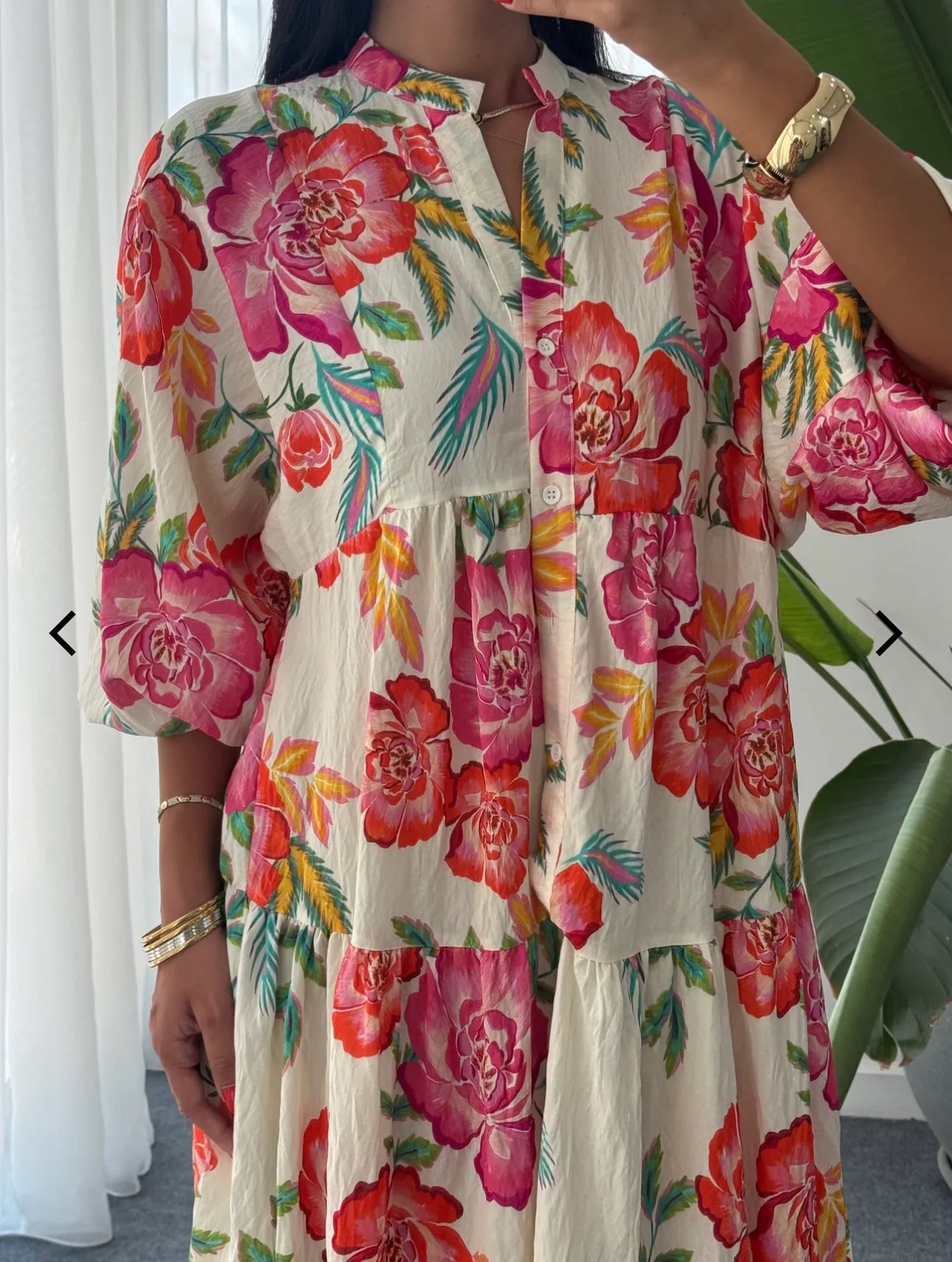 Robe Longue à motifs imprimés fleuri