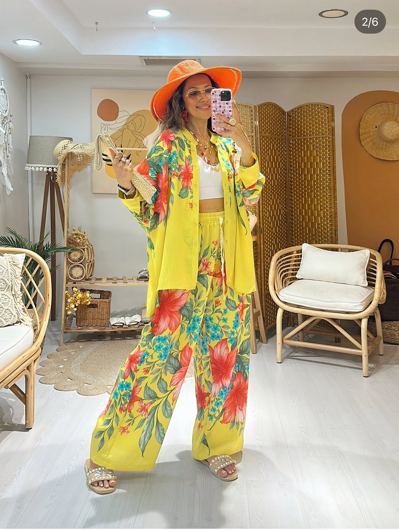 Ensemble “Tropic Vibes” – Chemise & pantalon fleuris