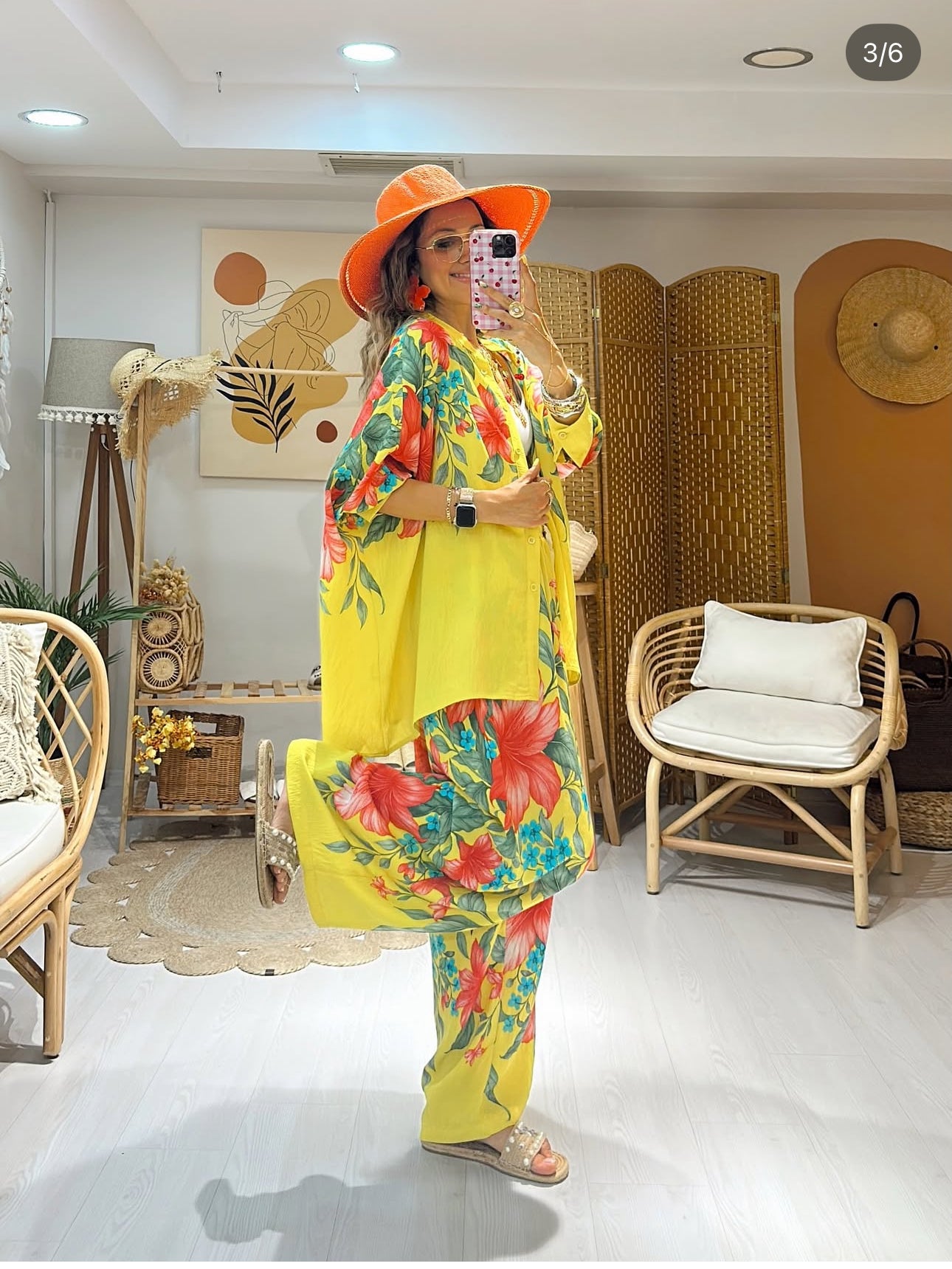Ensemble “Tropic Vibes” – Chemise & pantalon fleuris