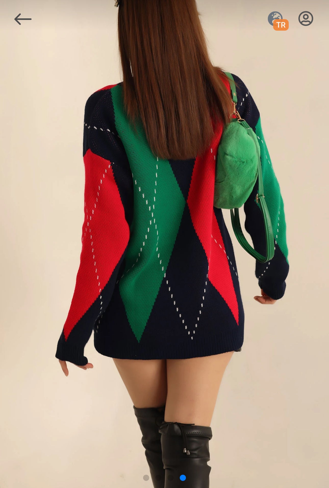 Pull en maille jacquard