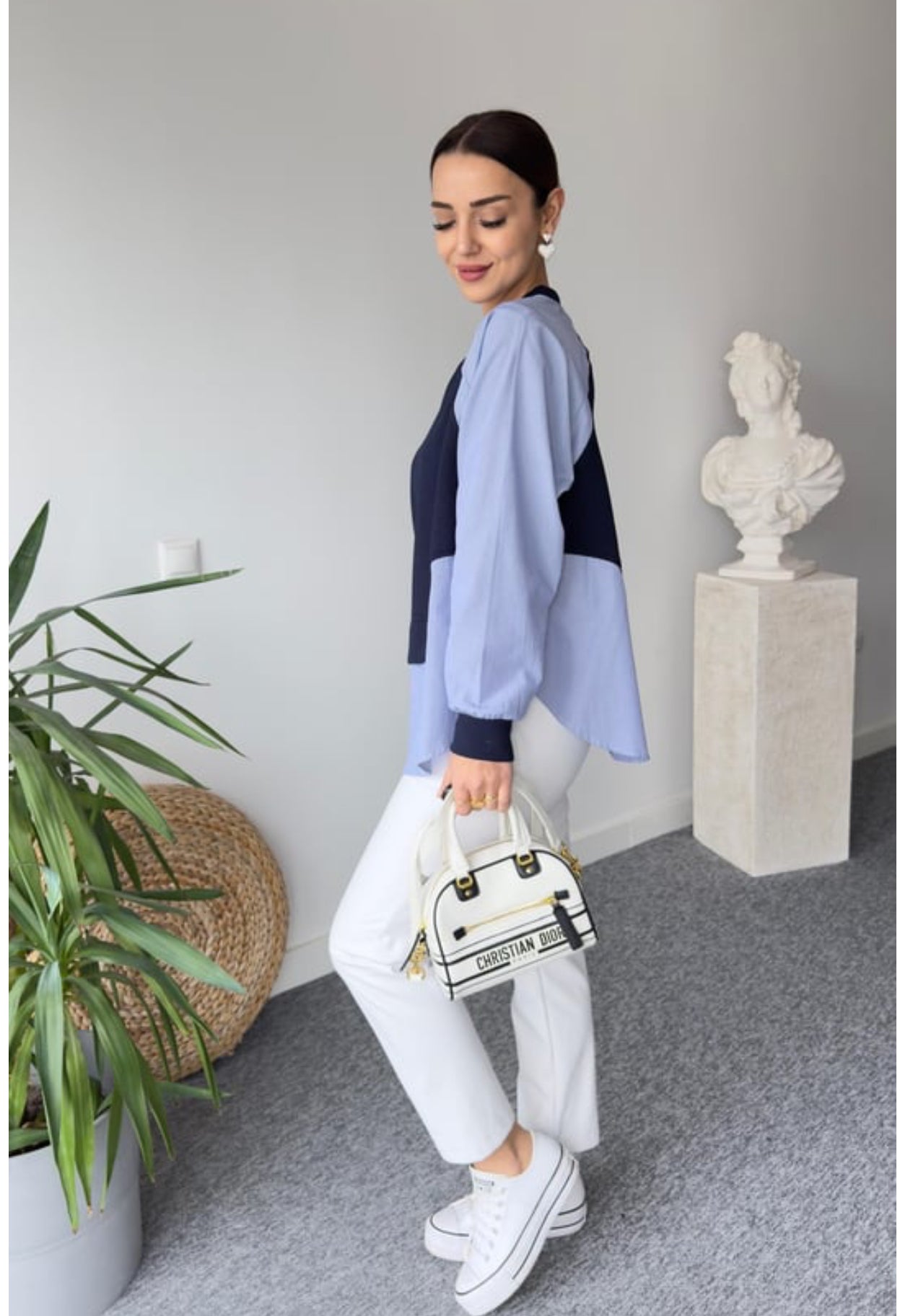 Sweat design bicolore