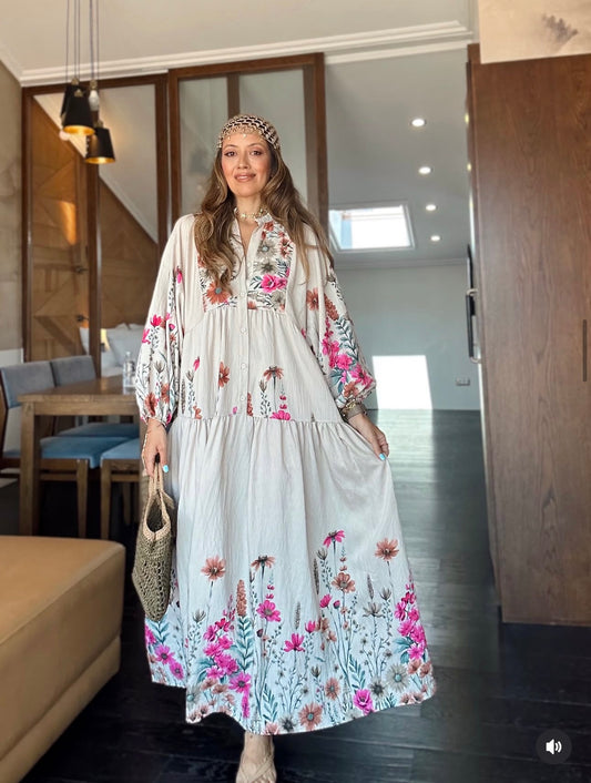 Robe Longue Fleurie
