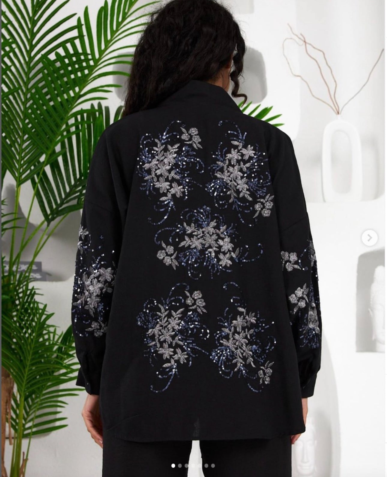 Kimono en Lin à Motif brodé