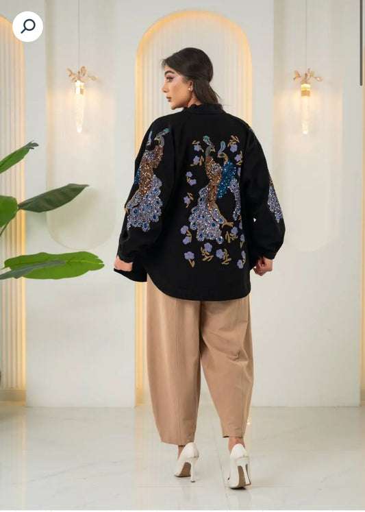 Kimono bohème à broderie