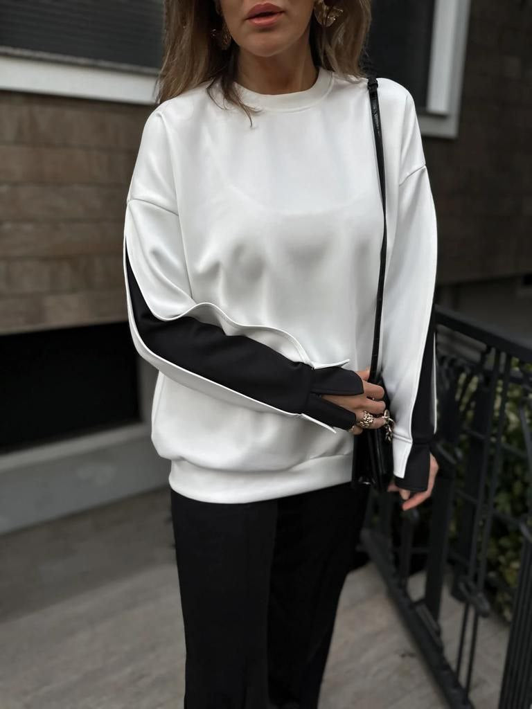 Sweatshirt Blanc