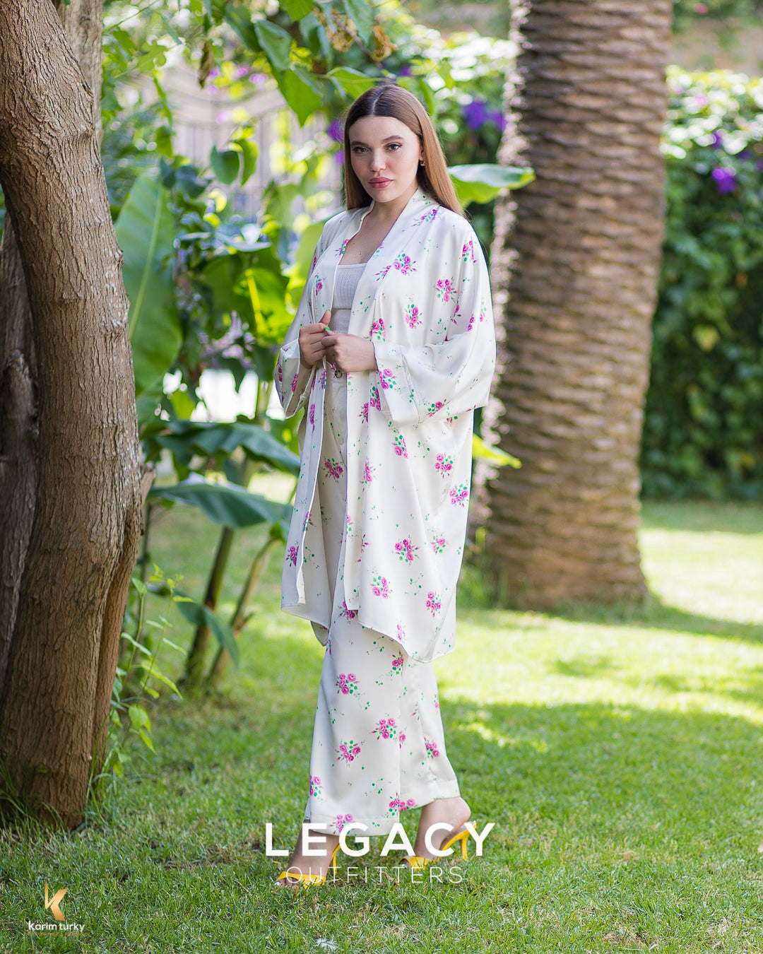 Set Kimono rosabelle satiné léger et chic