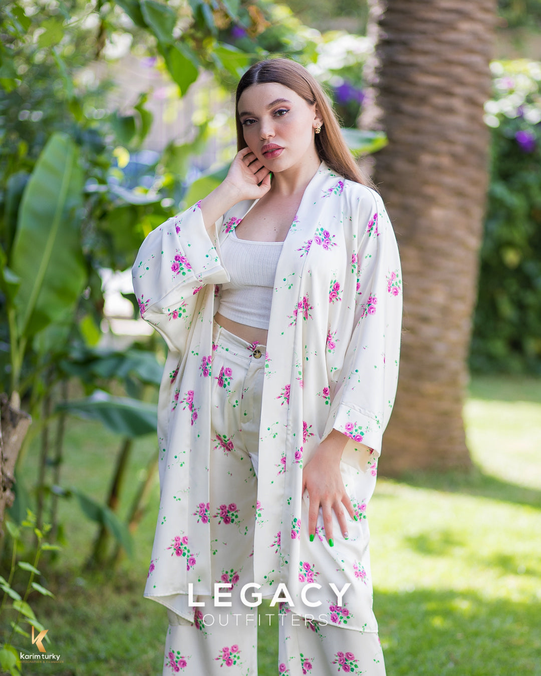 Set Kimono rosabelle satiné léger et chic