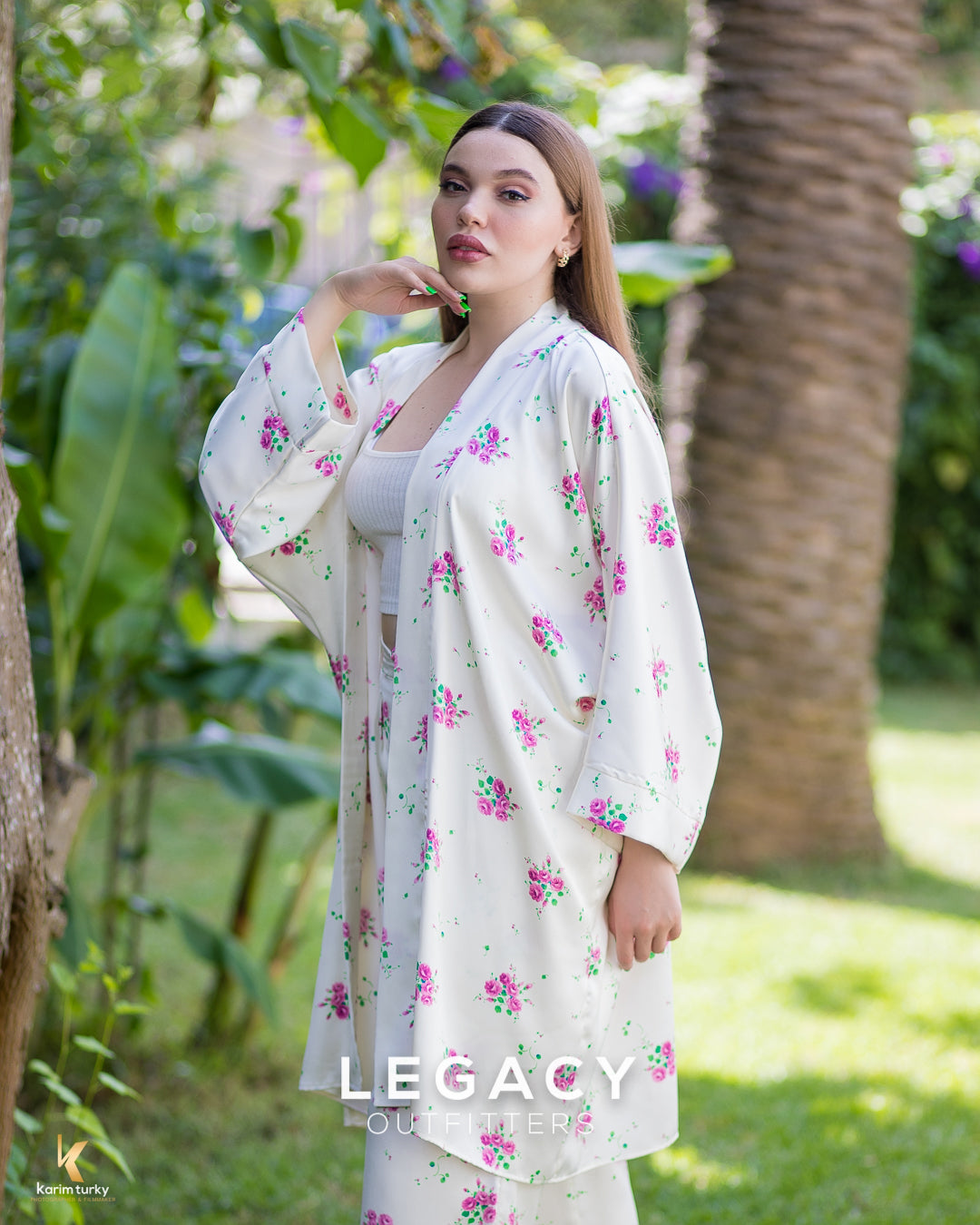 Set Kimono rosabelle satiné léger et chic