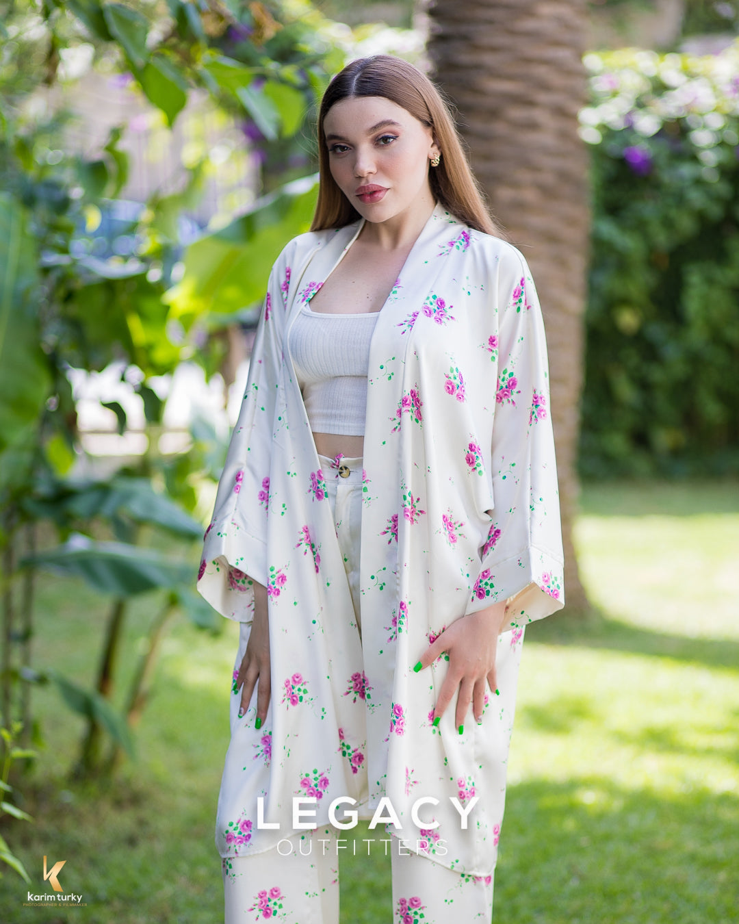 Set Kimono rosabelle satiné léger et chic