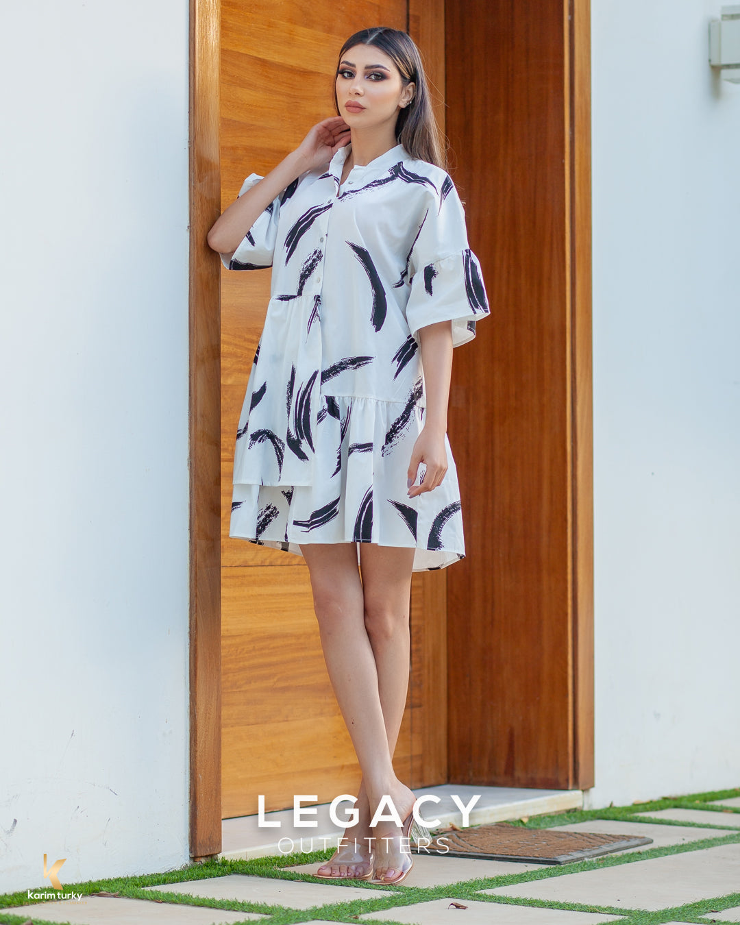 Chemise en popeline avec pli