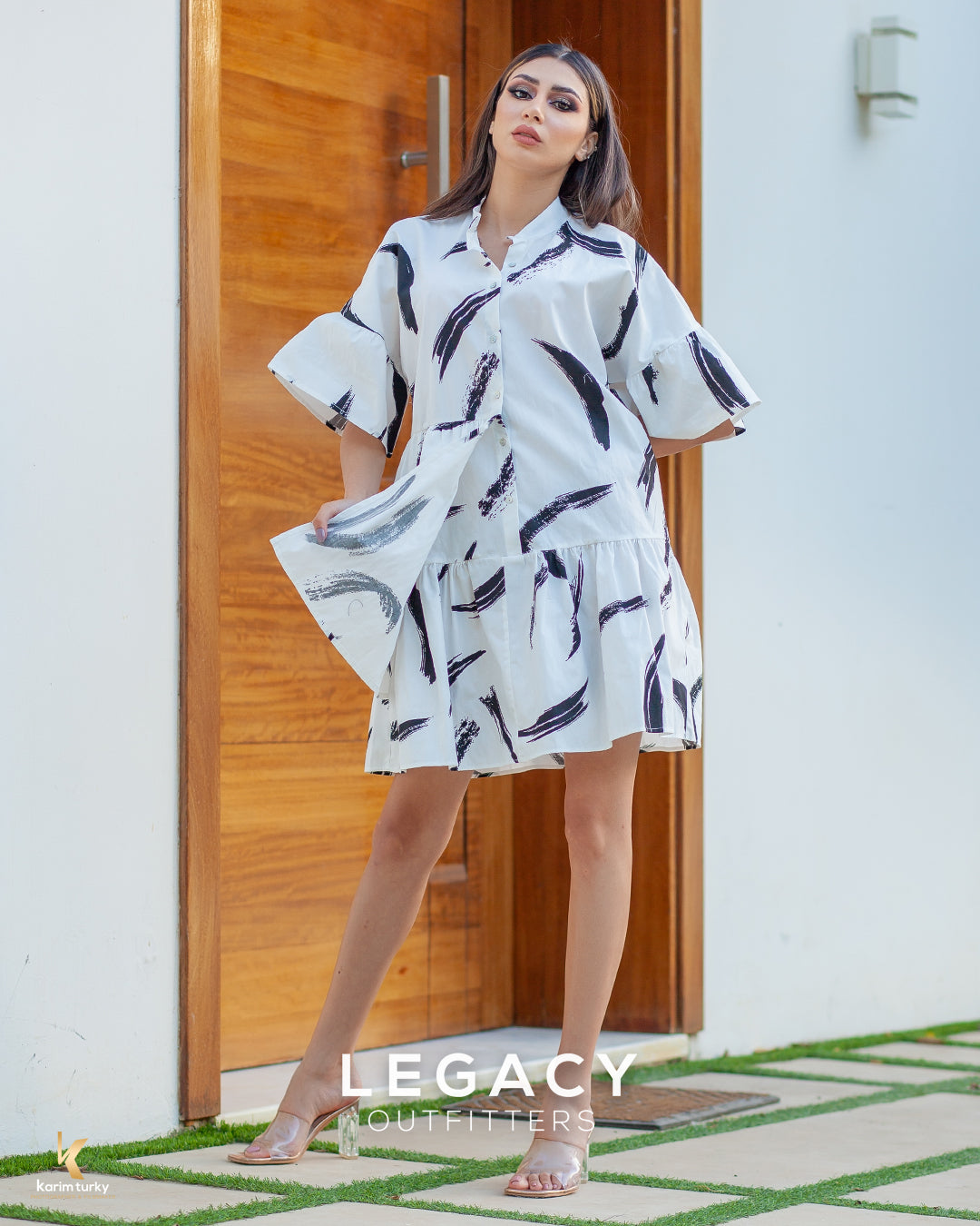 Chemise en popeline avec pli