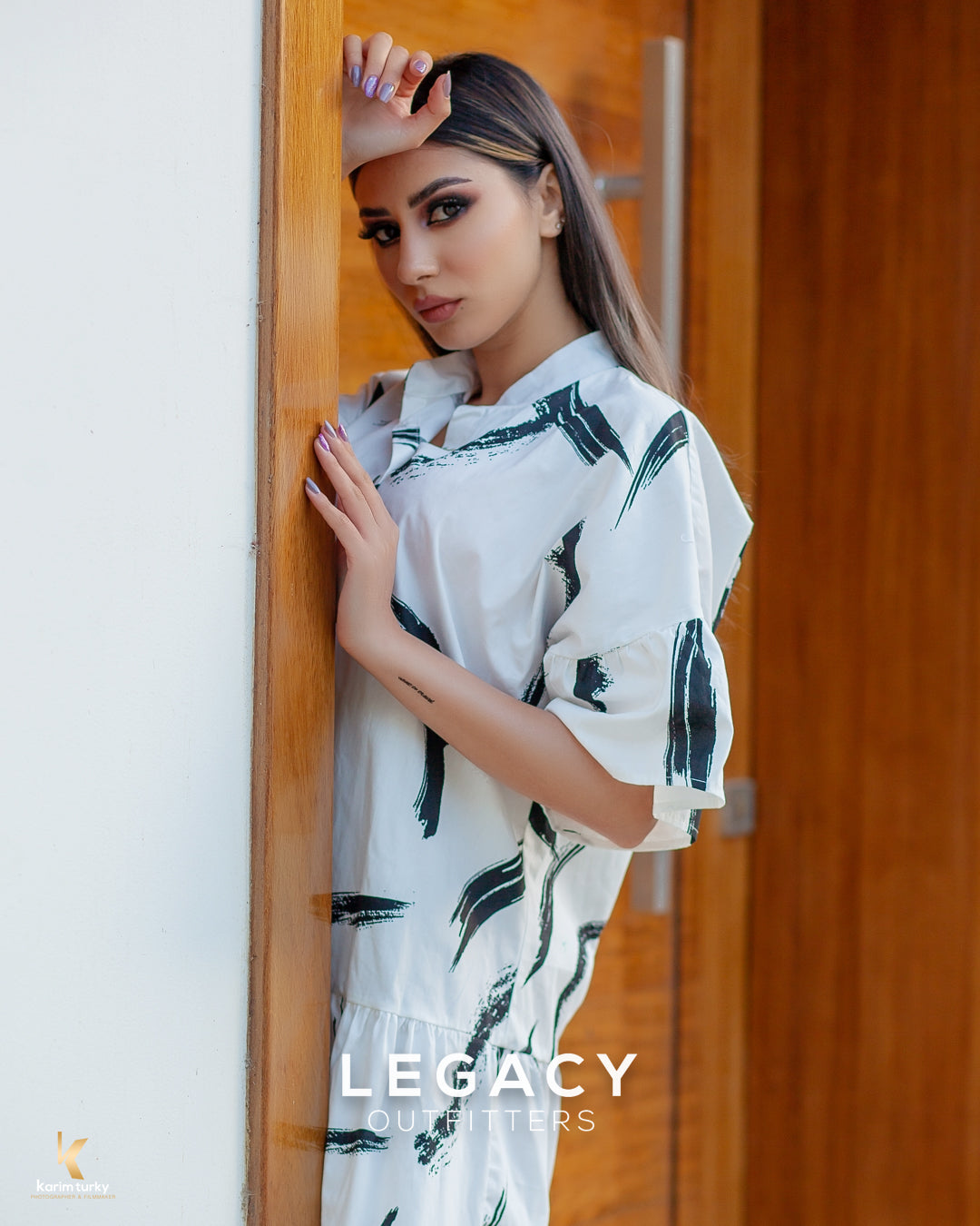 Chemise en popeline avec pli