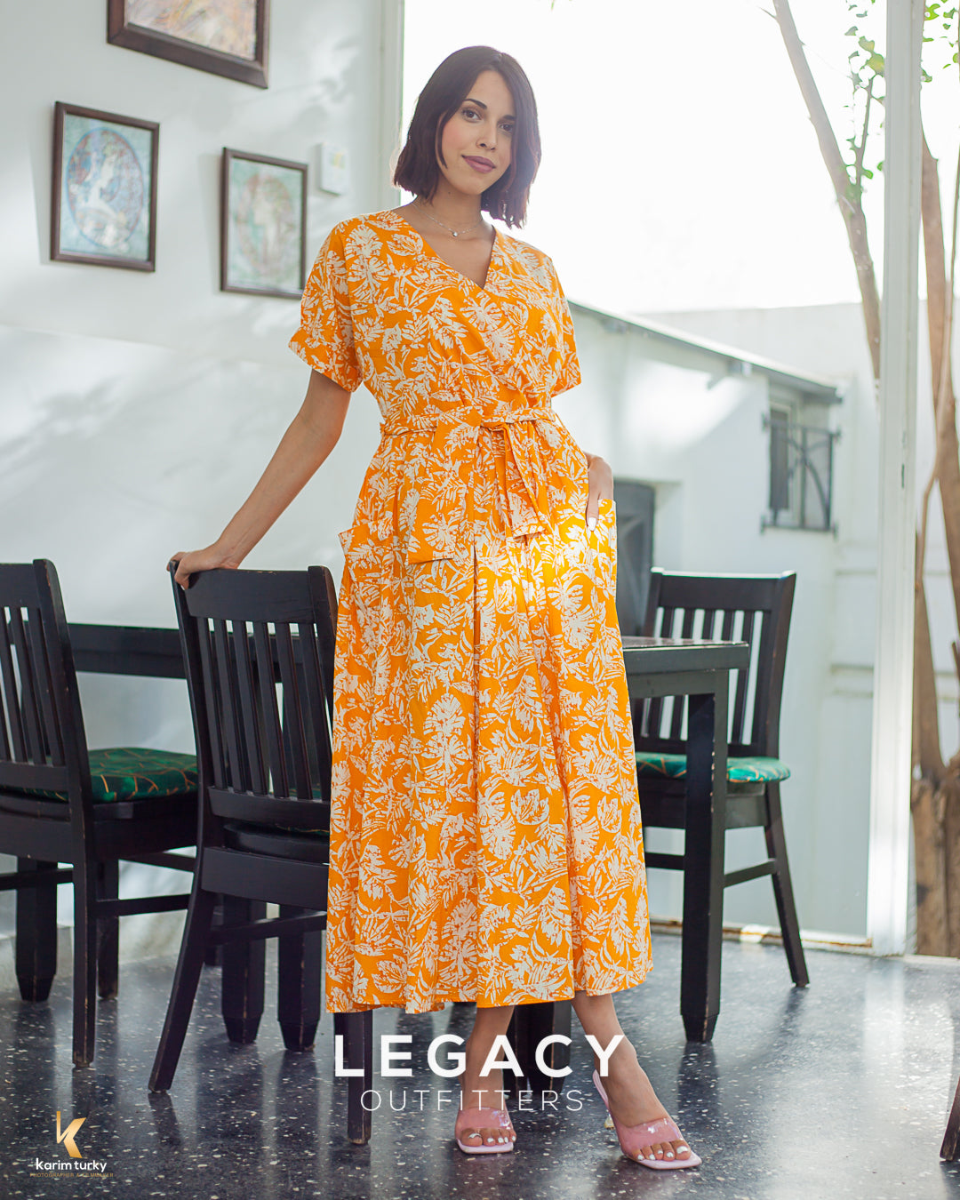 Robe « cache coeur Tropicale »