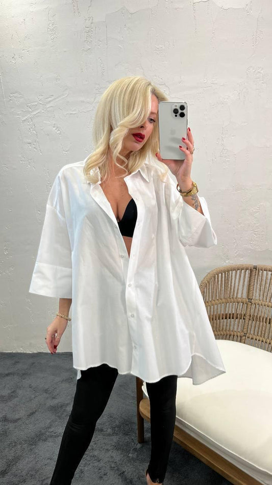 Chemise blanche longue