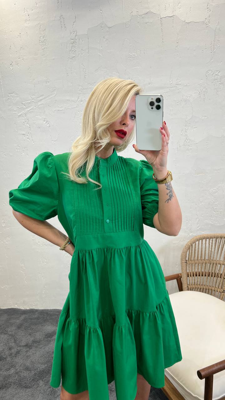 Robe Verte demi manche